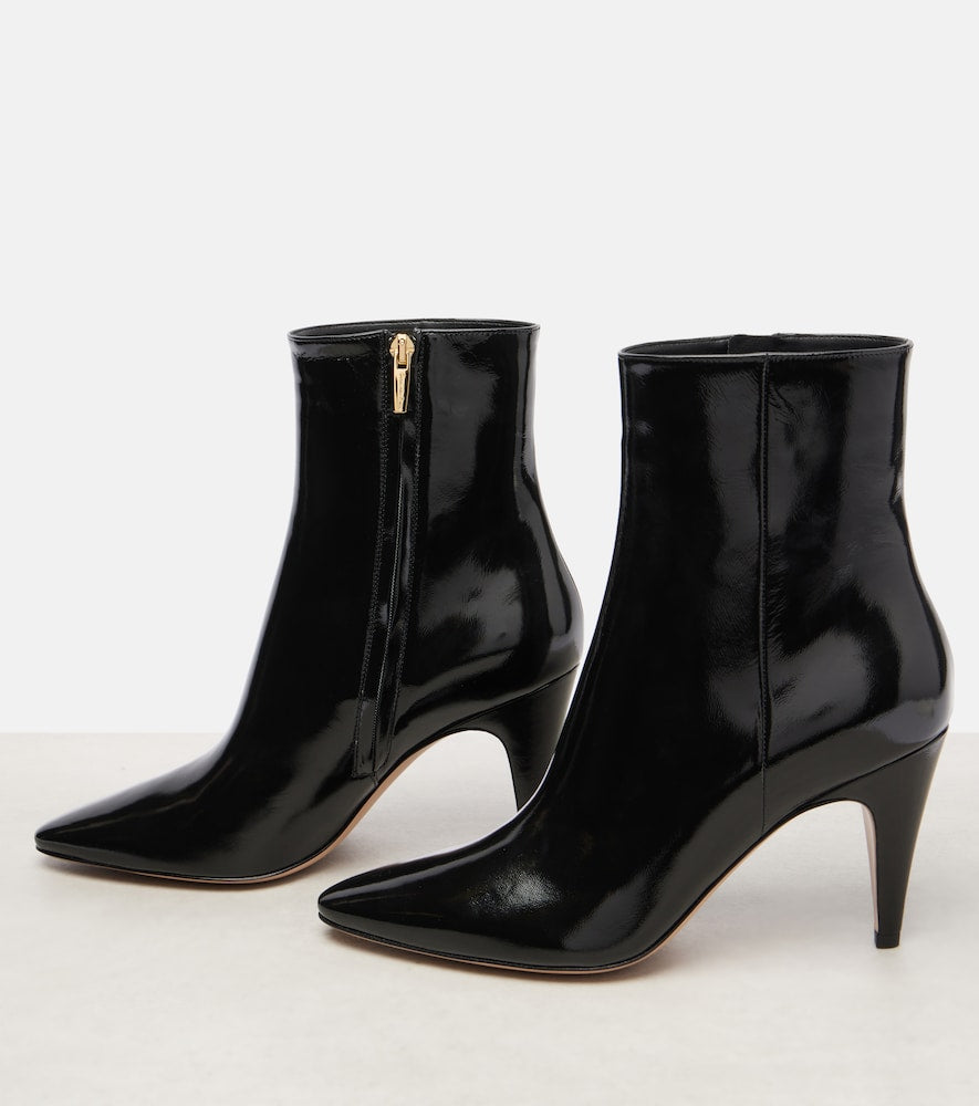 Gianvito Rossi Amelia 85 patent leather ankle boots