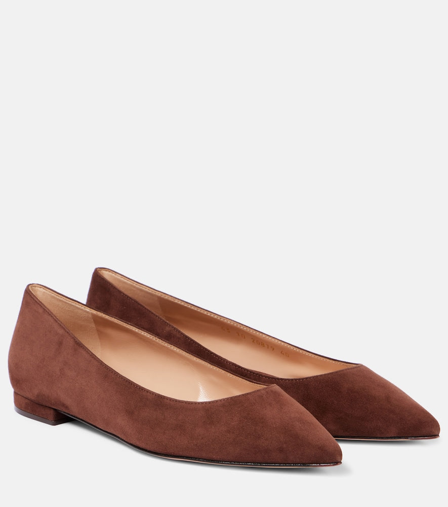 Gianvito Rossi Gianvito suede ballet flats