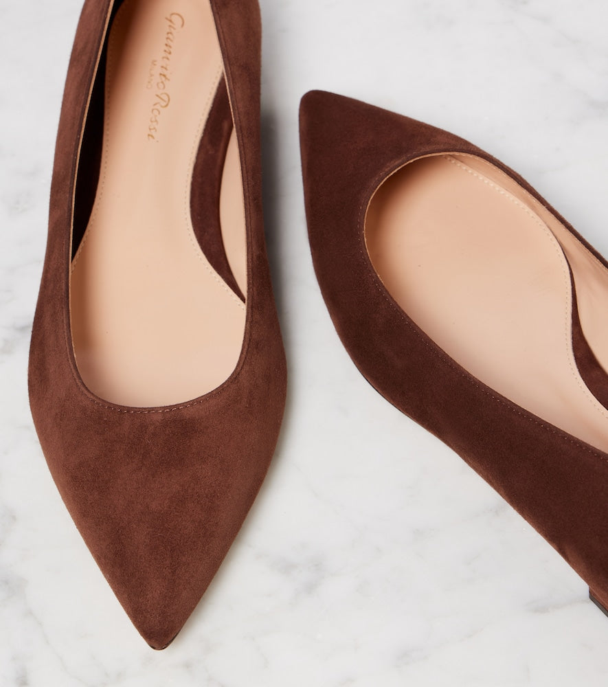 Gianvito Rossi Gianvito suede ballet flats