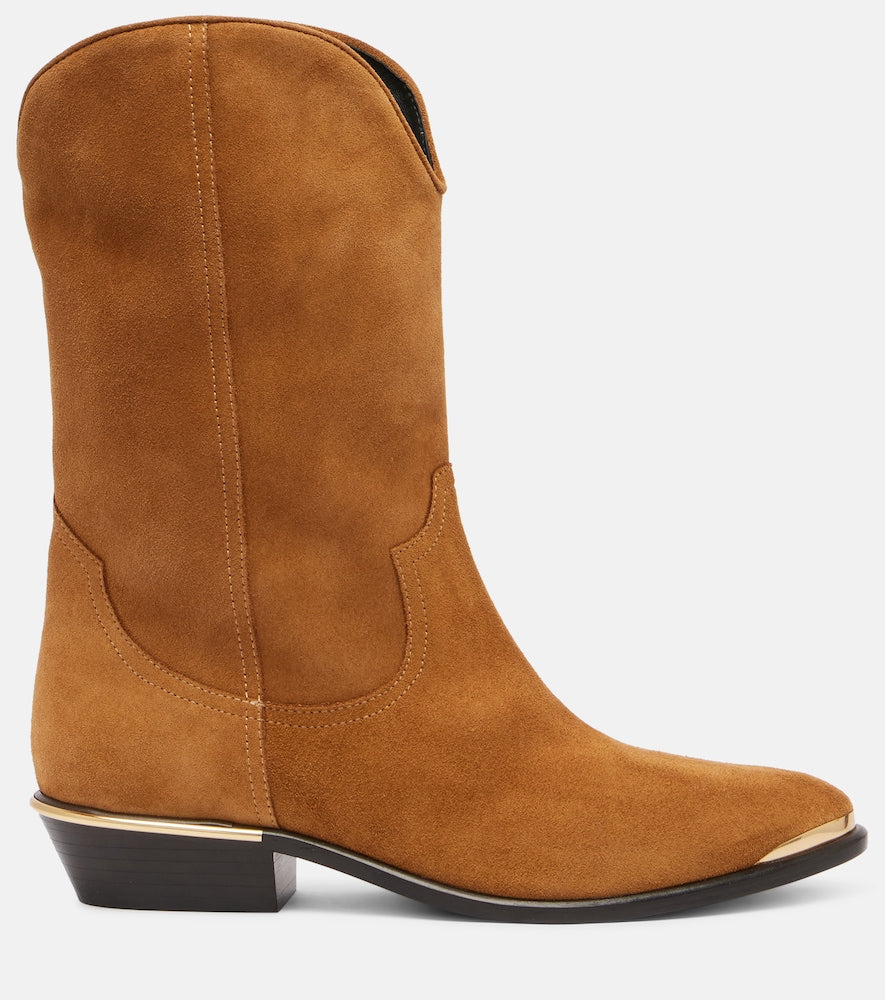 Isabel Marant Elbana suede cowboy boots