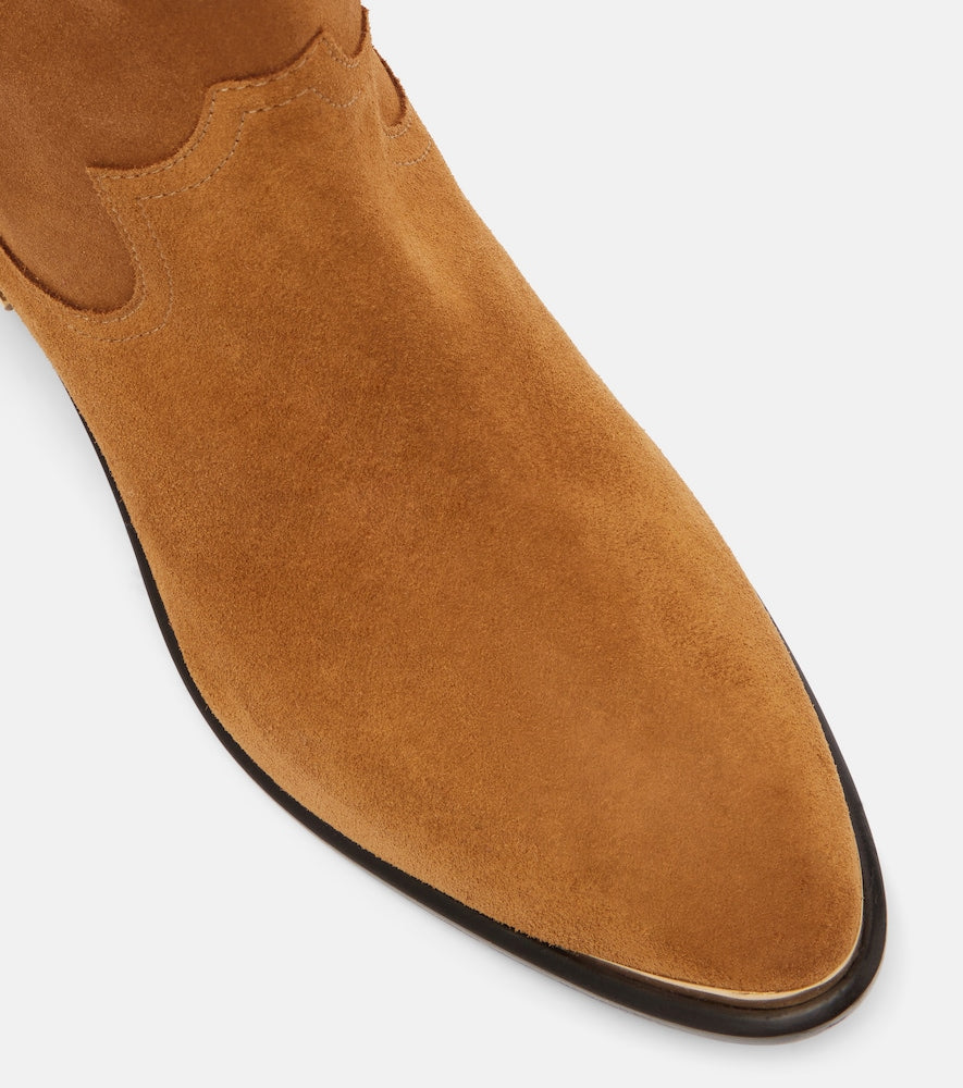 Isabel Marant Elbana suede cowboy boots