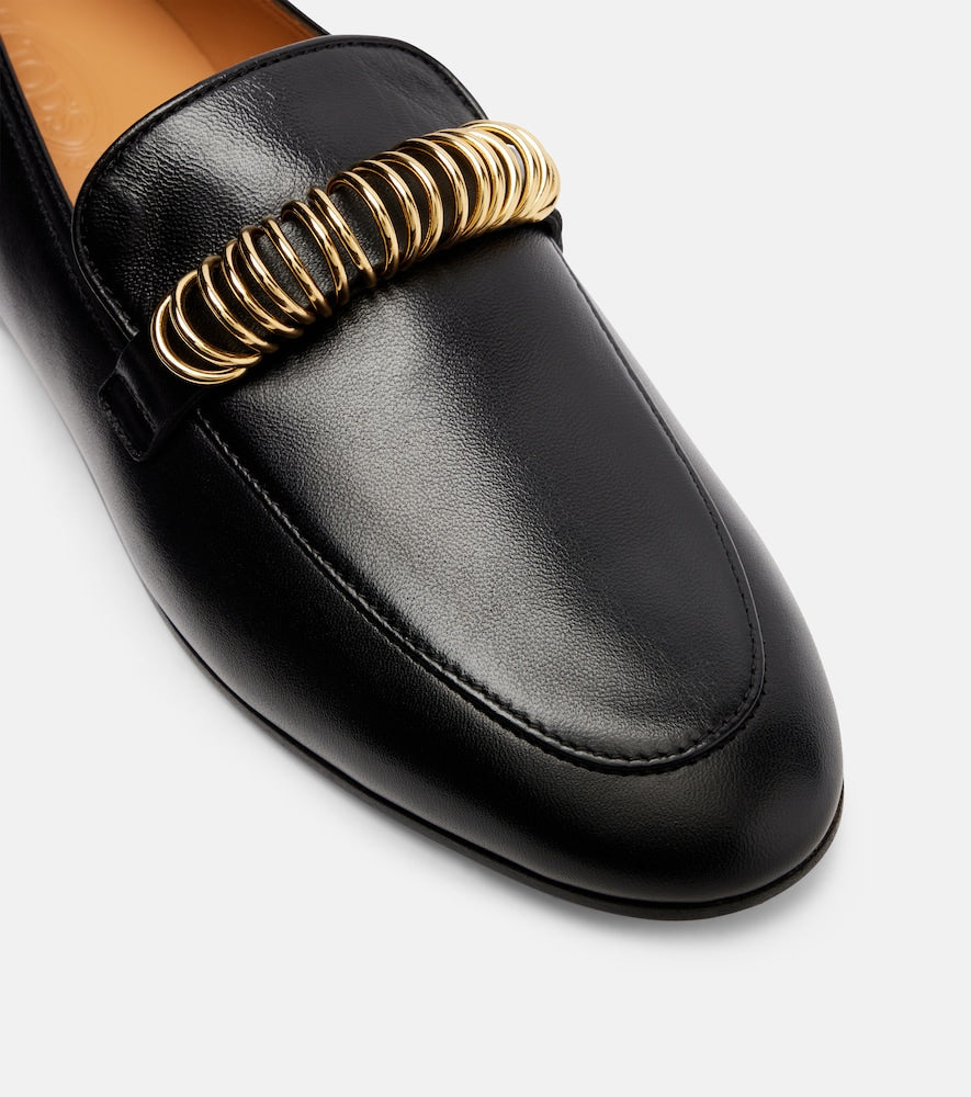 Tod's Embellished leather loafers