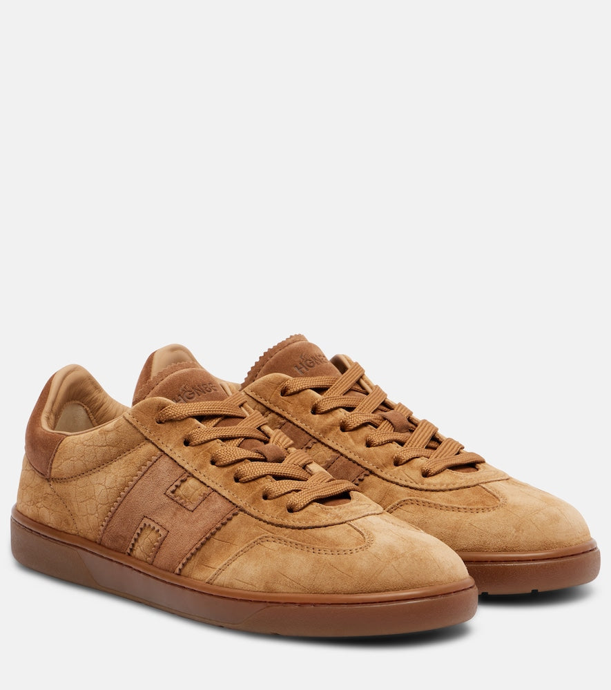 Hogan Hogan Cool croc-effect suede sneakers
