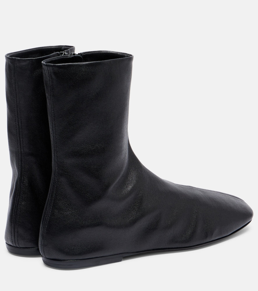 Dries Van Noten Globe leather ankle boots