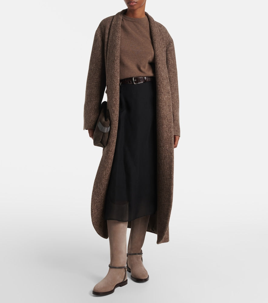 Brunello Cucinelli Monili suede knee-high boots