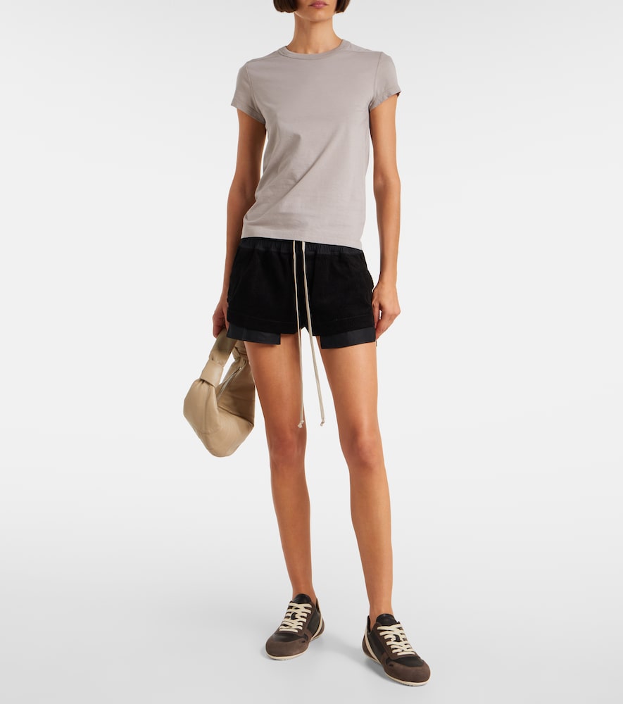 Rick Owens Minimal leather and suede sneakers