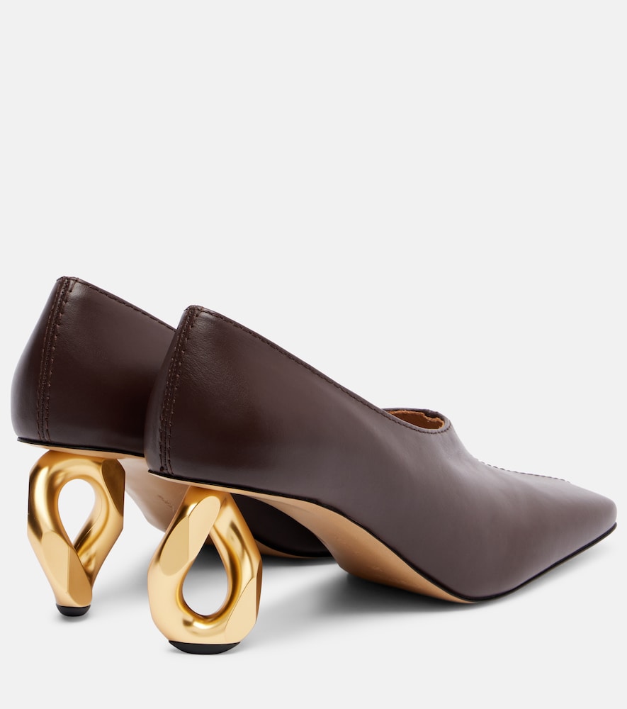 JW Anderson Chain 75 leather pumps