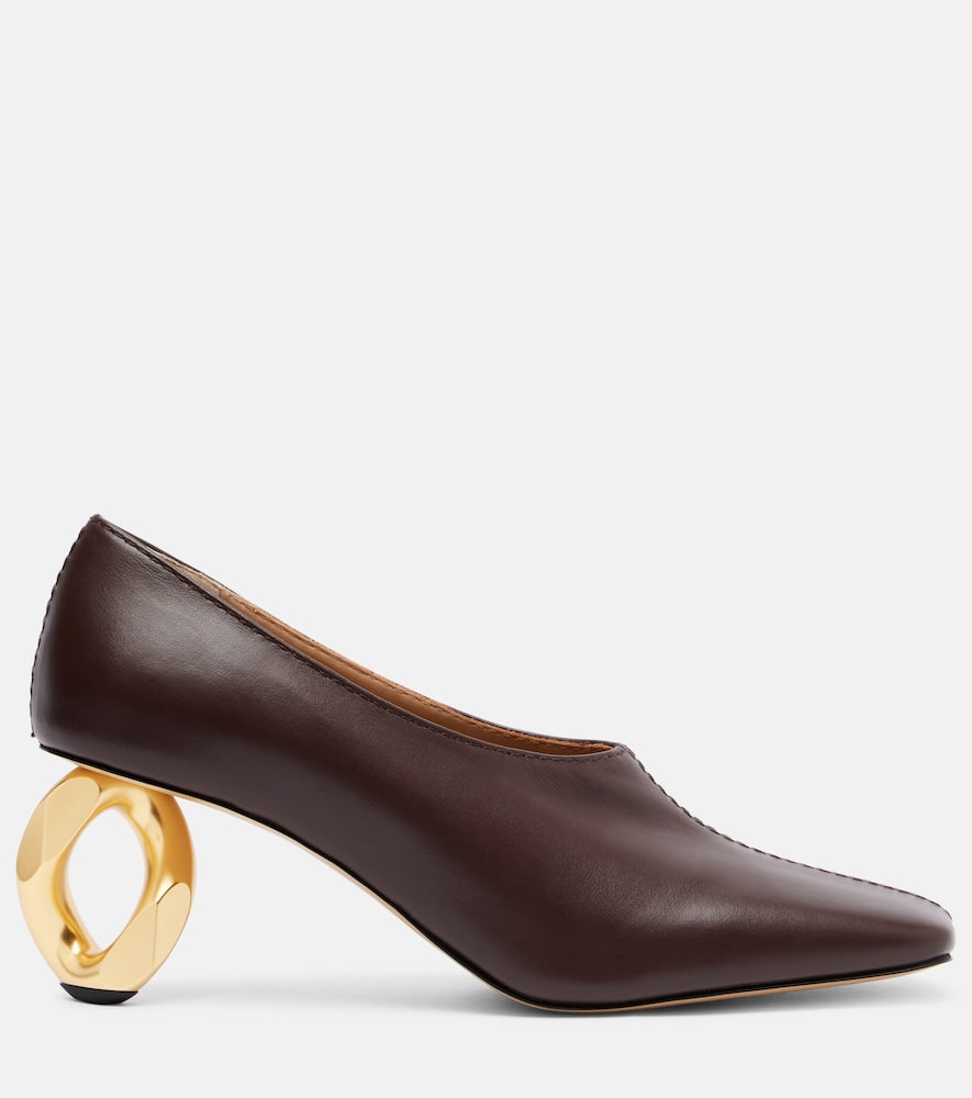 JW Anderson Chain 75 leather pumps