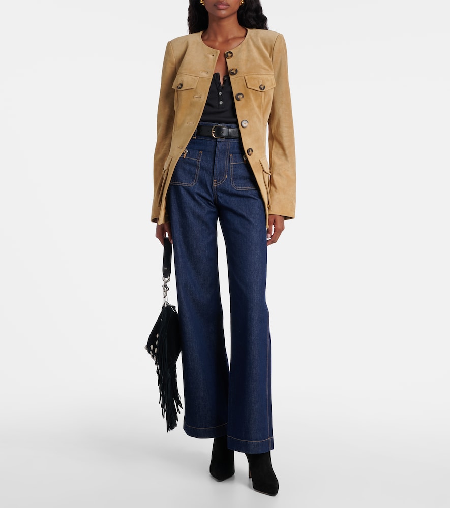 Veronica Beard Lisa 70 suede ankle boots
