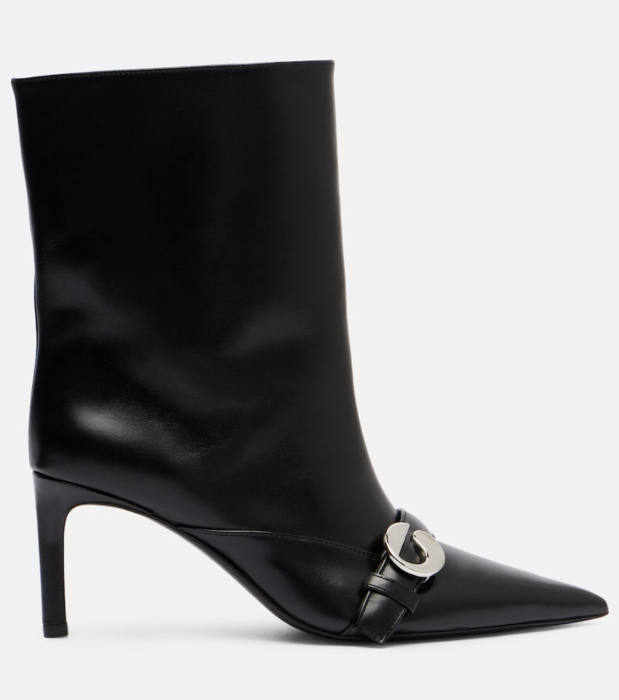 Coperni Logo leather ankle boots