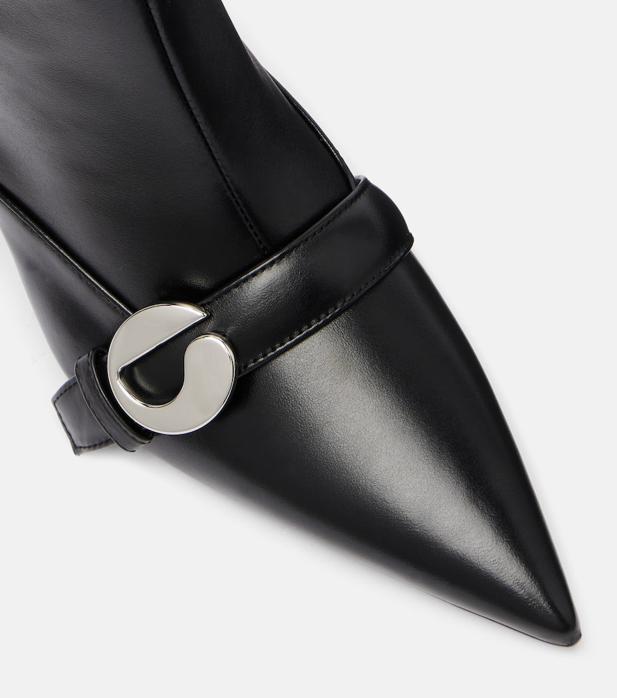 Coperni Logo leather ankle boots