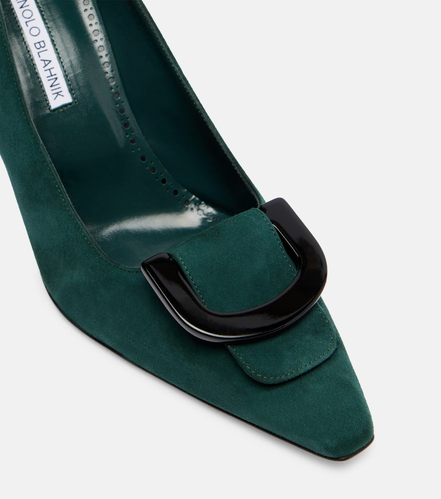 Manolo Blahnik Beti 105 suede pumps