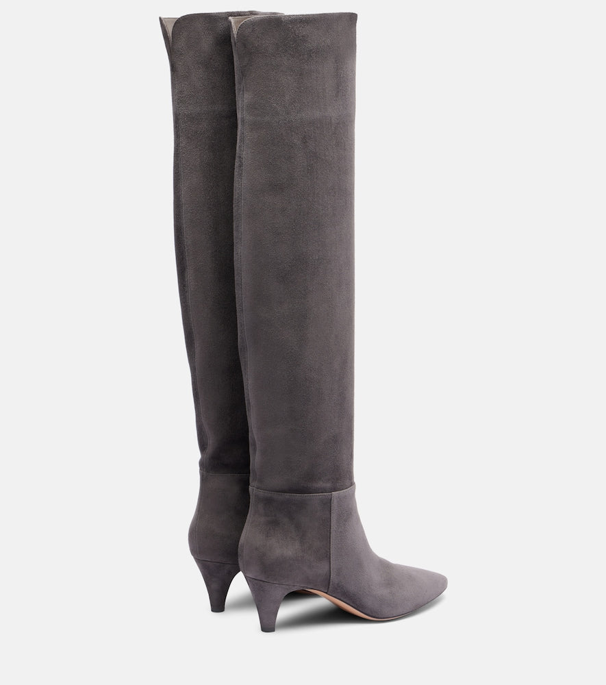 Gianvito Rossi Elise 55 suede knee-high boots