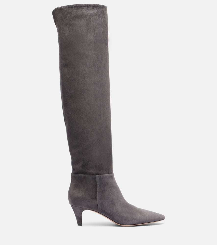 Gianvito Rossi Elise 55 suede knee-high boots