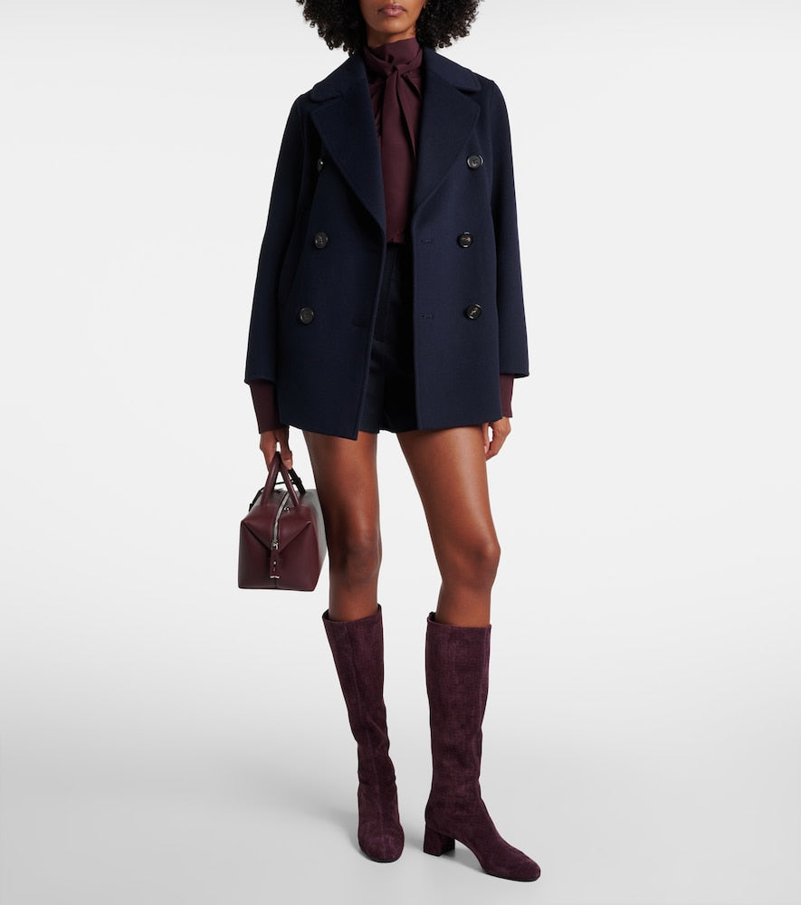 Aquazzura Saint Honore 50 suede knee-high boots