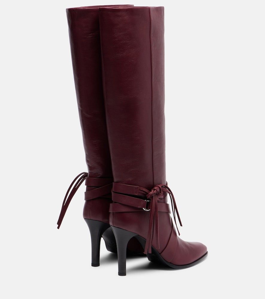Isabel Marant Analui 90 leather knee-high boots