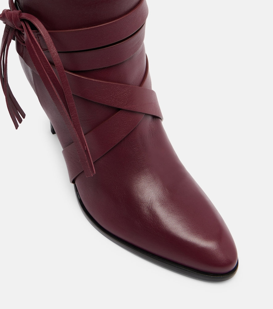 Isabel Marant Analui 90 leather knee-high boots