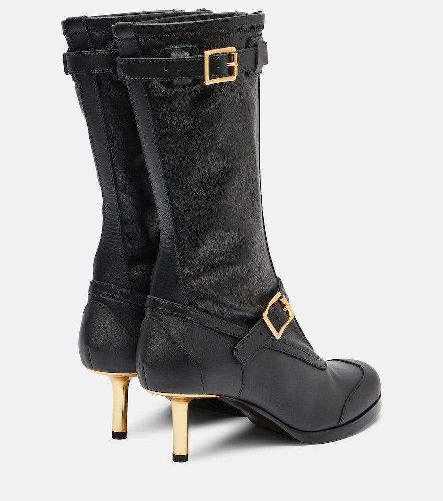 Sacai Aviator leather boots
