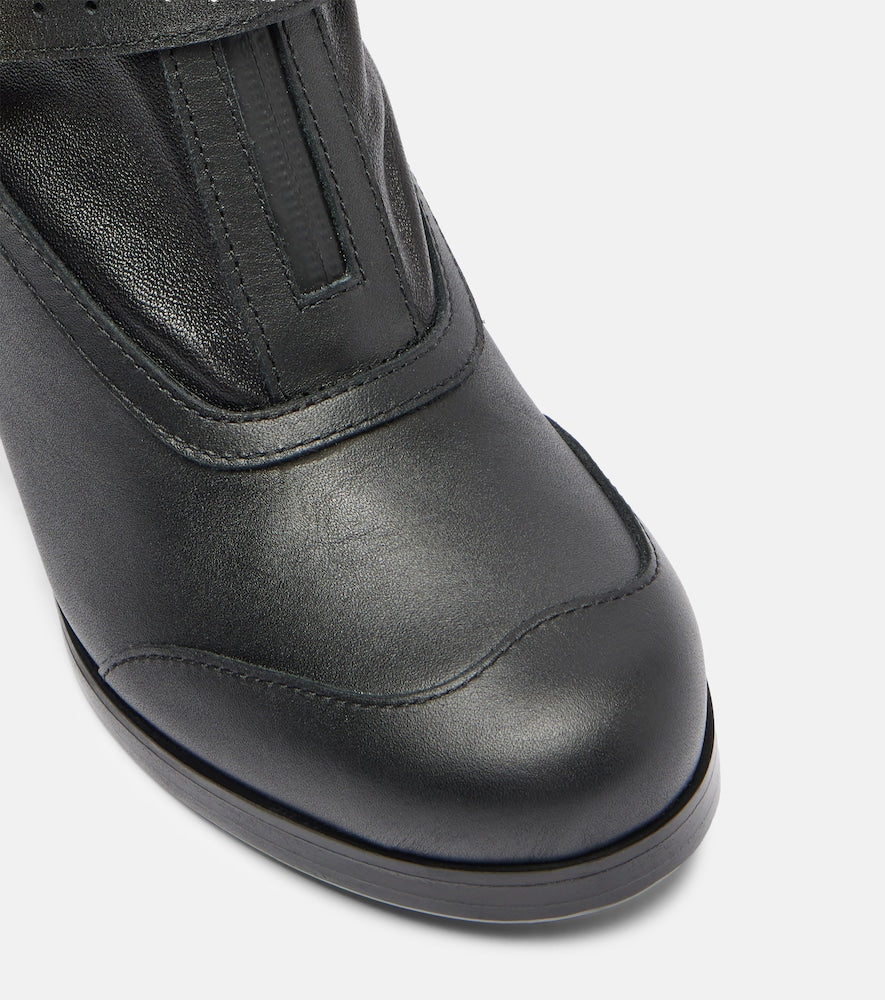 Sacai Aviator leather boots