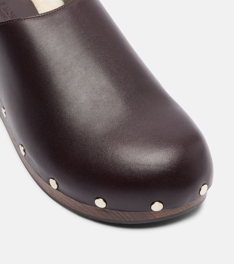 Le Monde Beryl Agnes studded leather mules