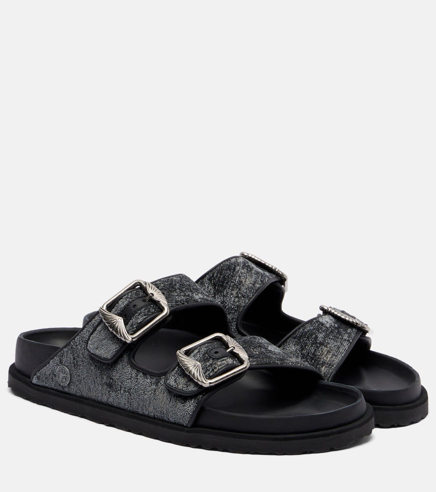 Birkenstock 1774 Arizona velvet sandals