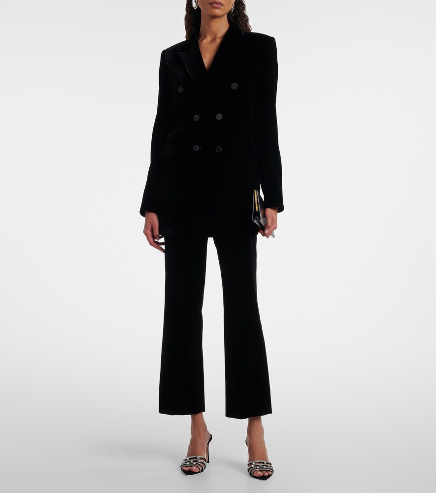 Gianvito Rossi Elizabeth crystal-embellished suede mules