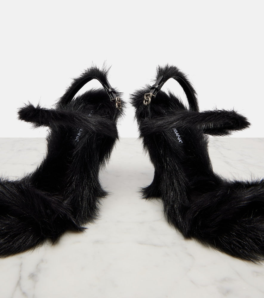Dolce&Gabbana 105 shearling sandals