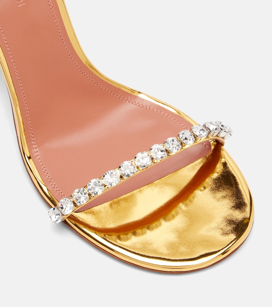 Amina Muaddi Gigi 95 embellished leather sandals
