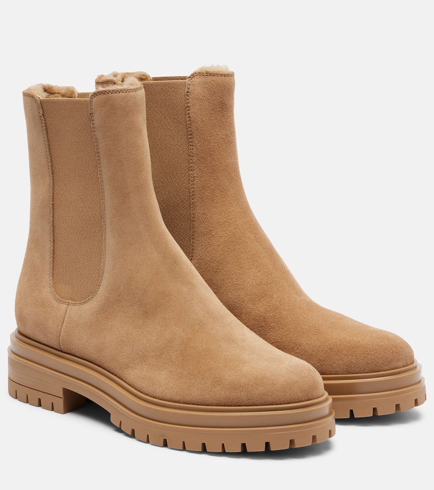 Gianvito Rossi Chester suede Chelsea boots