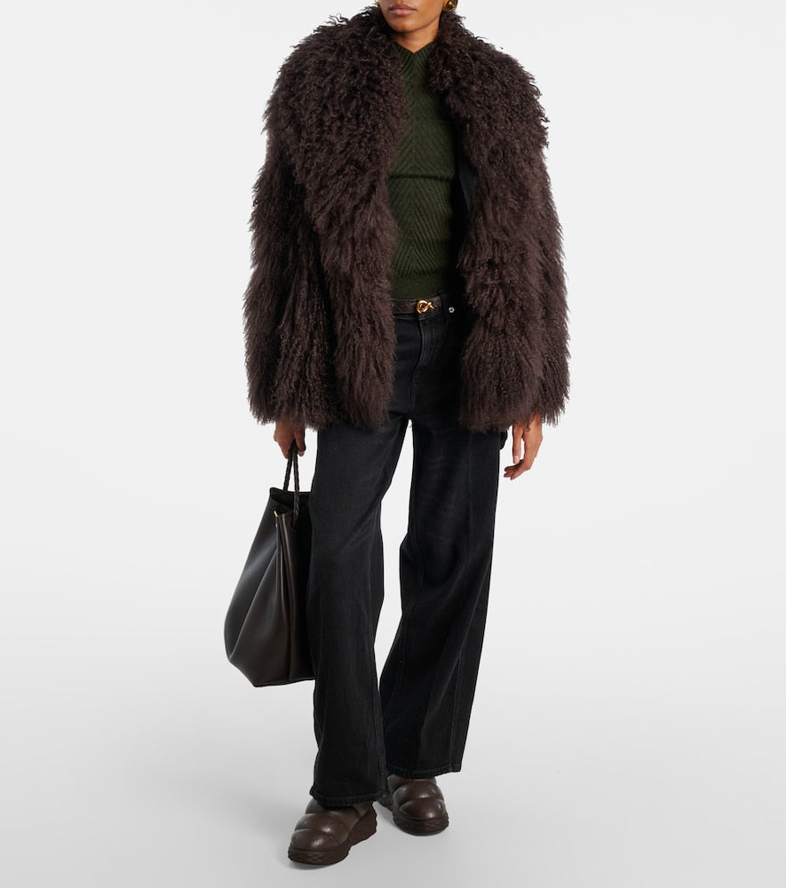 Jimmy Choo Xan shearling-lined leather snow boots