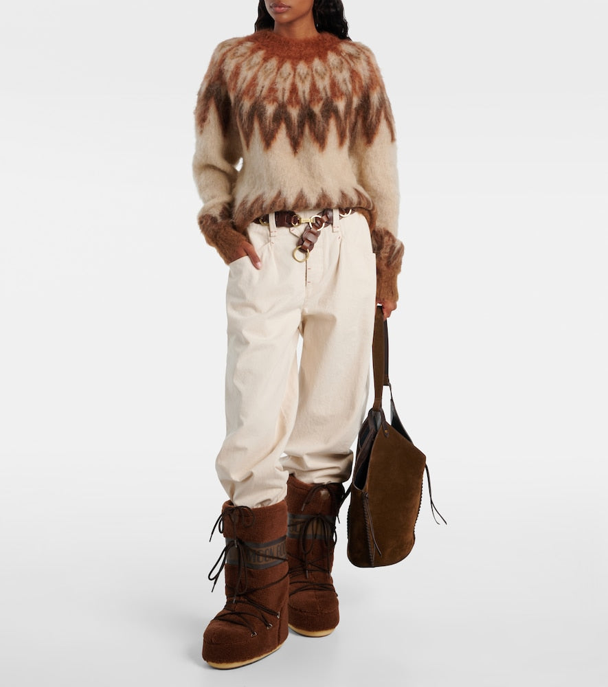 Moon Boot Icon fleece knee-high snow boots