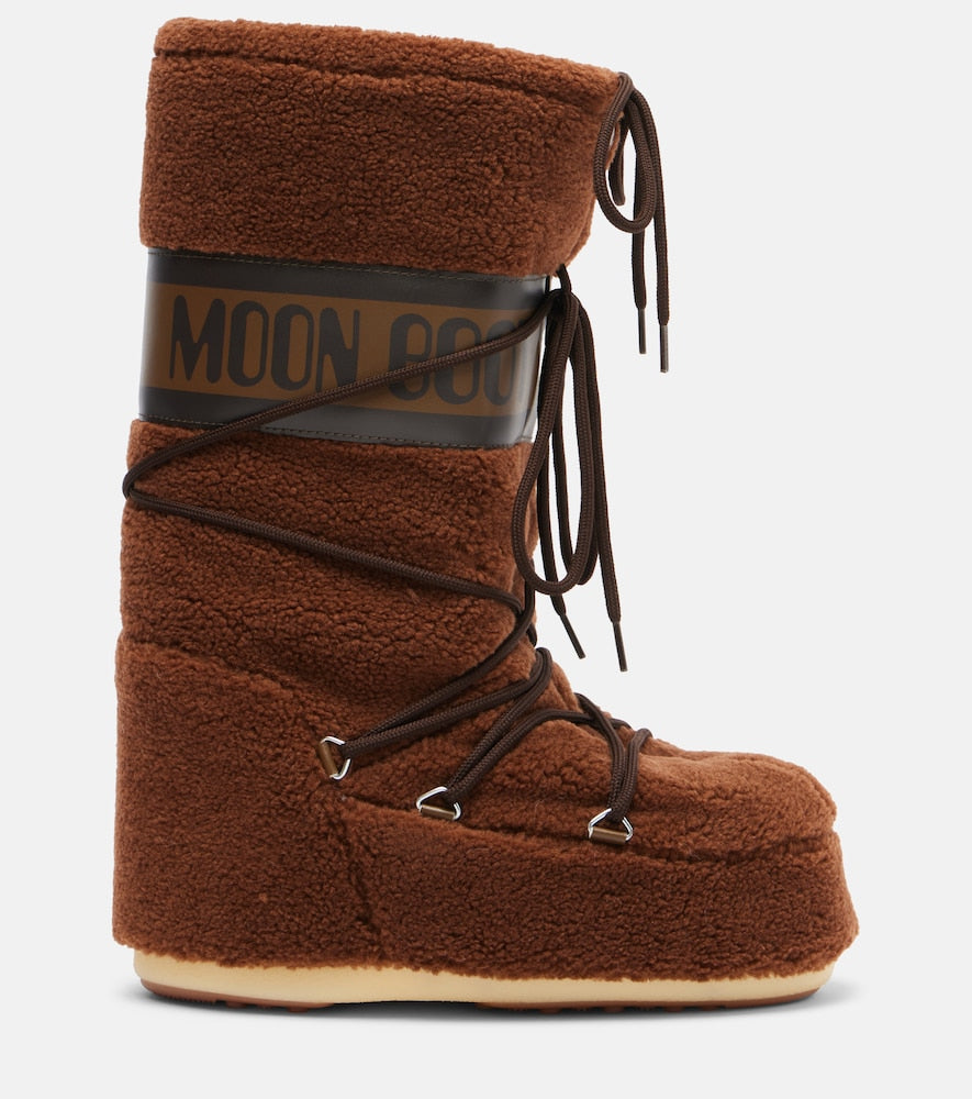 Moon Boot Icon fleece knee-high snow boots