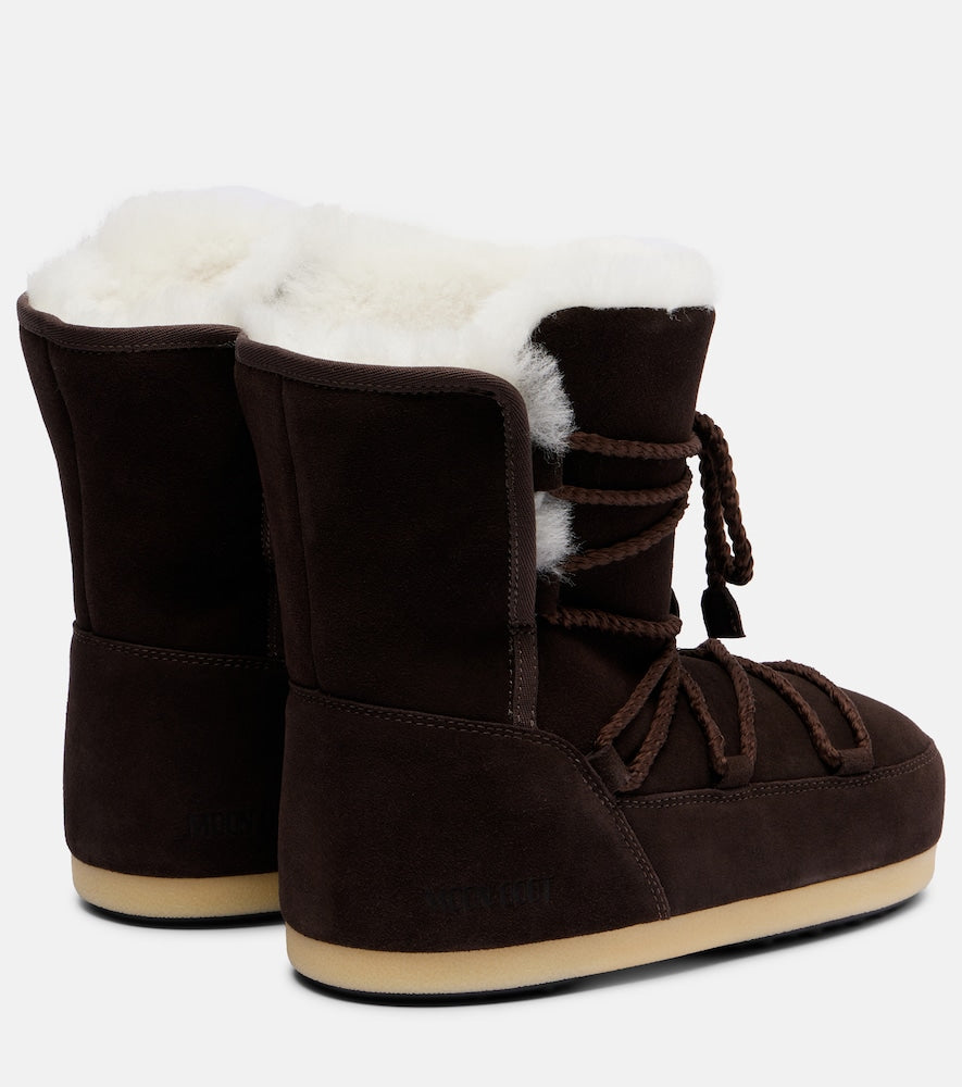 Moon Boot EVX shearling-lined suede snow boots