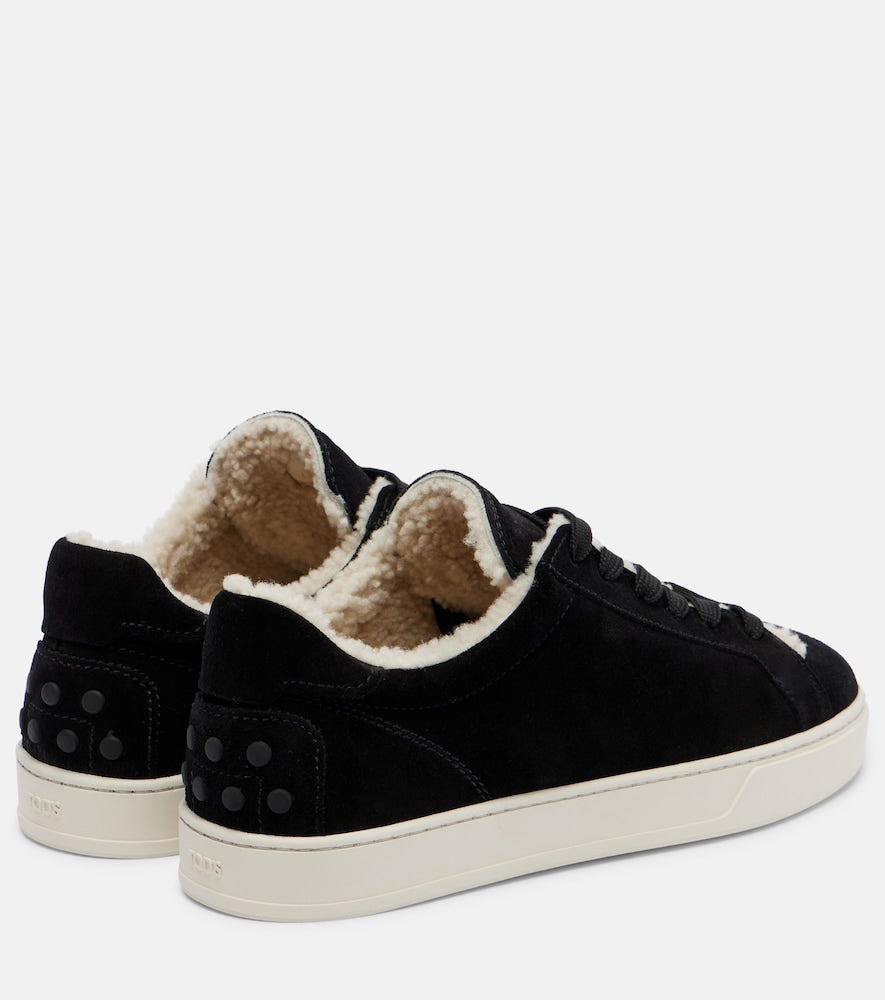 Tod's Cassetta shearling-lined suede sneakers