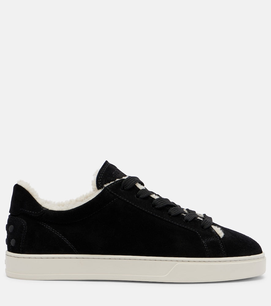 Tod's Cassetta shearling-lined suede sneakers