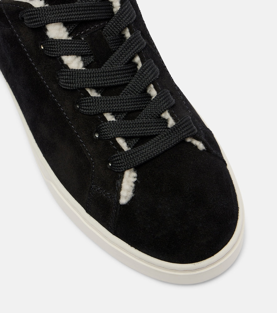 Tod's Cassetta shearling-lined suede sneakers