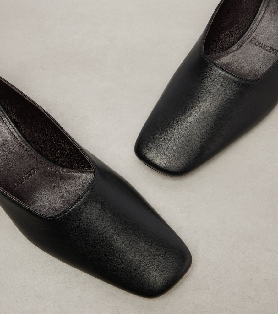 Calvin Klein Collection Anna leather slingback pumps