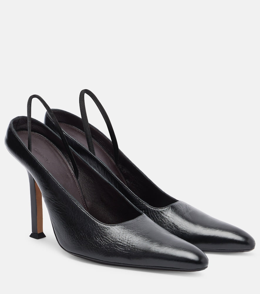 Calvin Klein Collection Suki leather slingback pumps