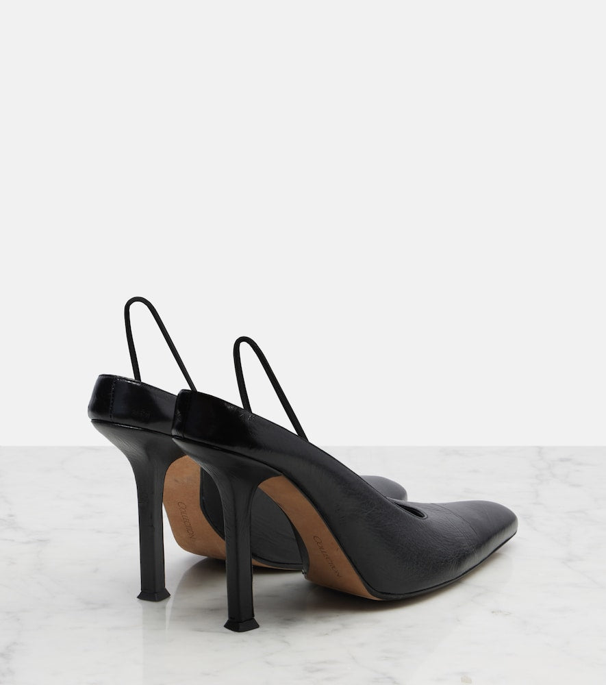Calvin Klein Collection Suki leather slingback pumps