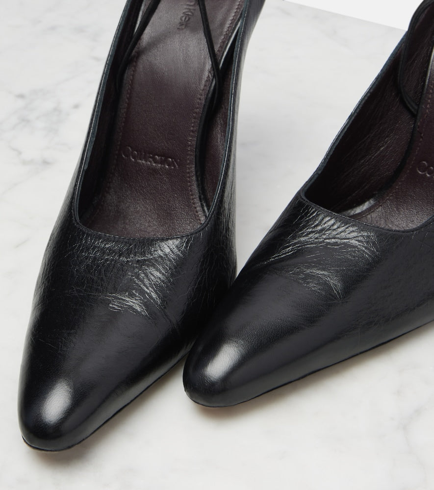 Calvin Klein Collection Suki leather slingback pumps