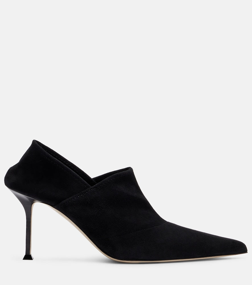 Christen Helix Stretch 75 suede pumps in Black - Mid Heel Pumps