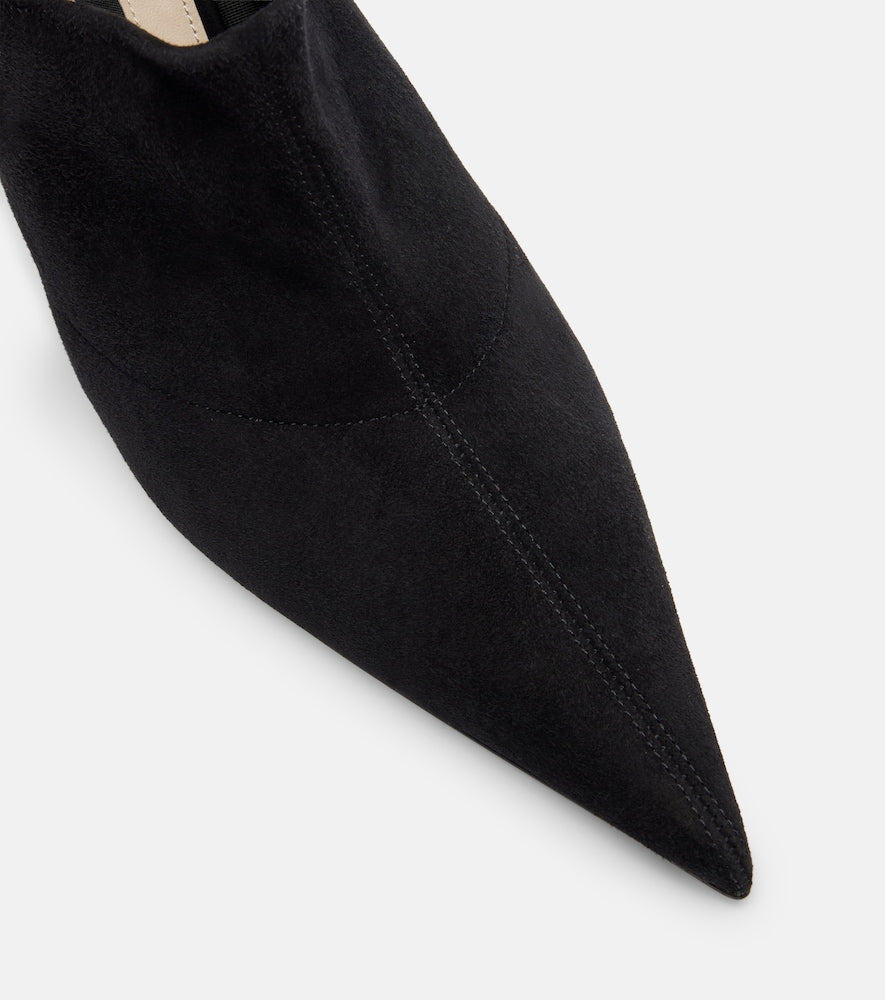 Christen Helix Stretch 75 suede pumps in Black - Mid Heel Pumps