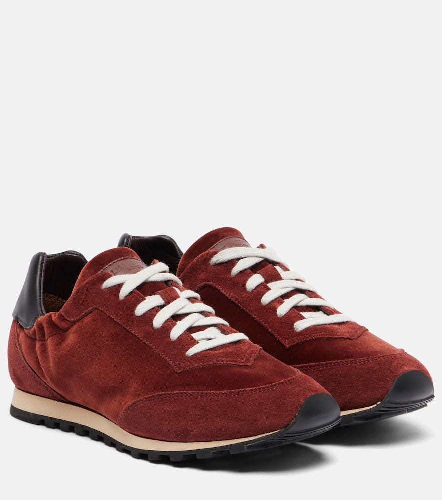 Le Monde Beryl Slim Runner suede-trimmed sneakers