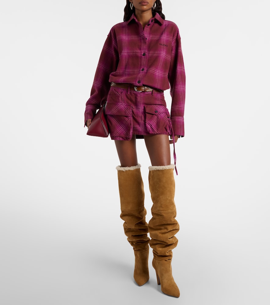 Paris Texas Elsa 100 suede over-the-knee boots