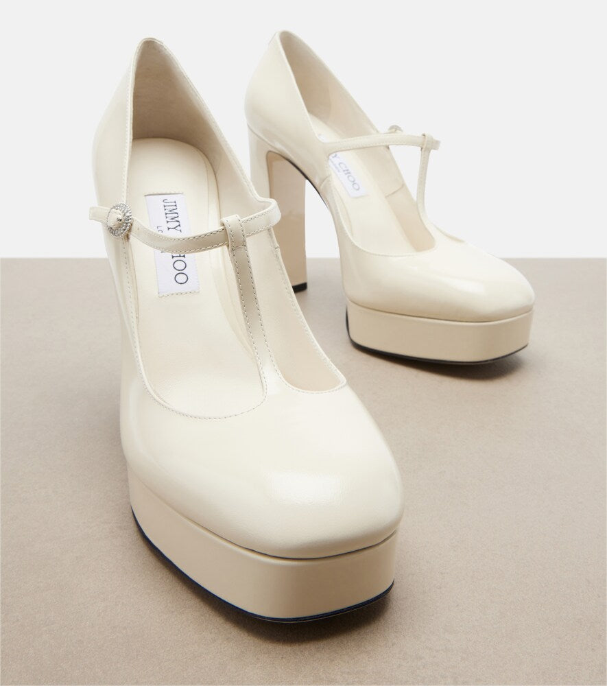 Jimmy Choo Marene patent leather Mary Jane pumps