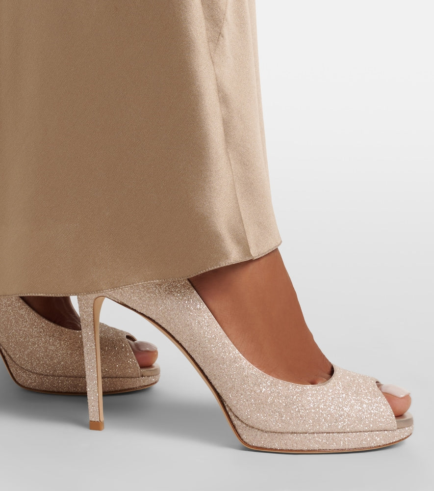 Jimmy Choo Riya glitter pumps