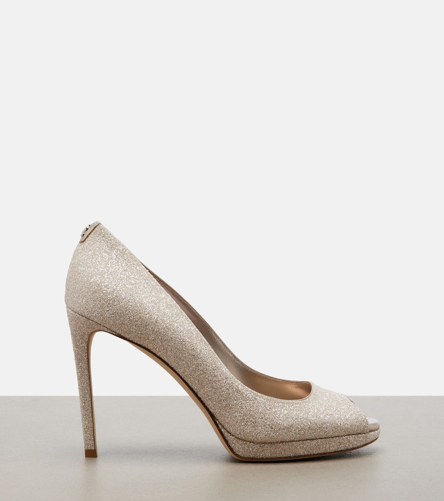 Jimmy Choo Riya glitter pumps