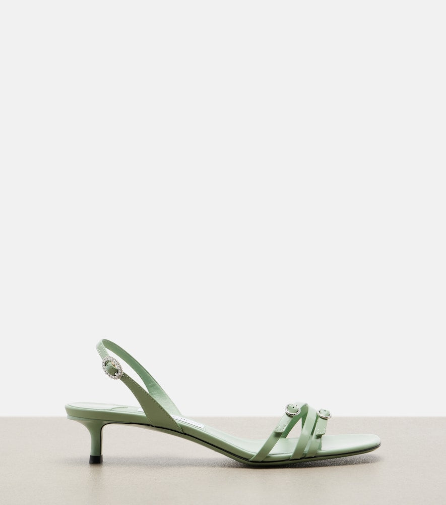 Jimmy Choo Kaira patent leather slingback sandals