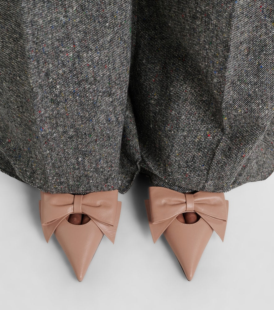Valentino Garavani Bow-detail leather mules