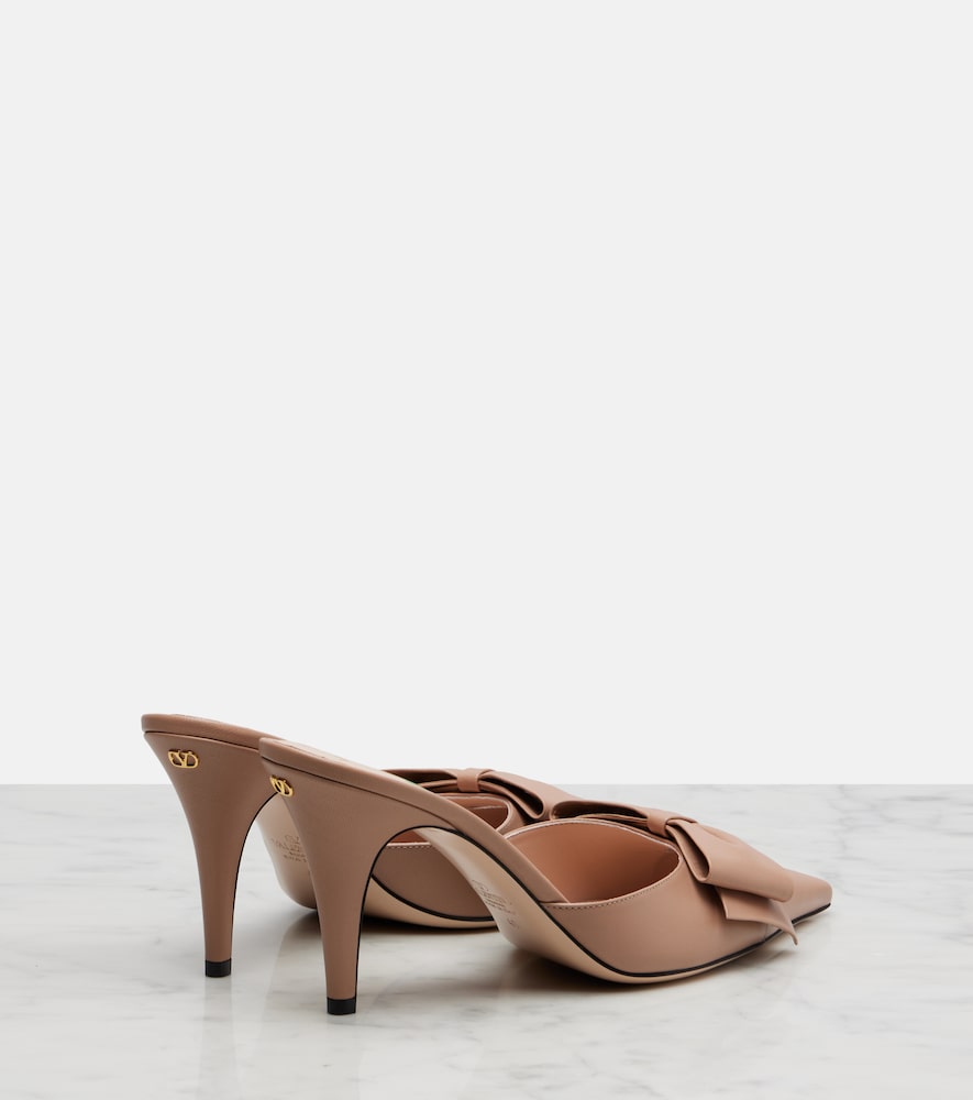 Valentino Garavani Bow-detail leather mules